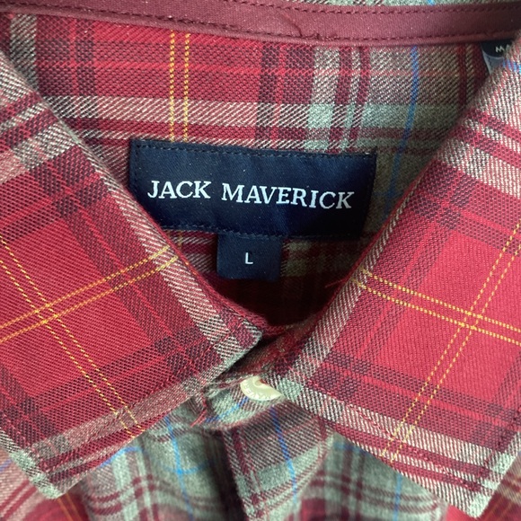 Jack Maverick flannel button down size L - Picture 2 of 3
